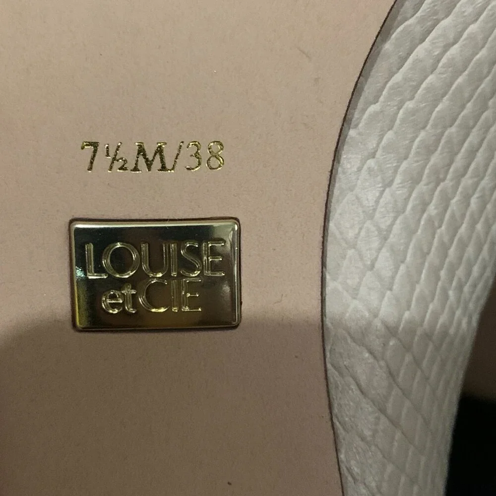 Louise et Cie Cream Leather Ankle Boots 7.5 - Picture 7 of 7